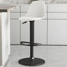 Gray Adjustable Swivel Leather Bar Stool with Footrest Image - 68