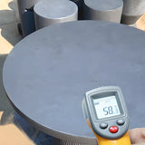 Gray Cement Round Concrete Frame Outdoor Coffee Table Image - 12