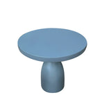 Gray Cement Round Concrete Frame Outdoor Coffee Table Image - 14