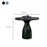 Gray Cement Round Concrete Frame Outdoor Coffee Table Image - 20