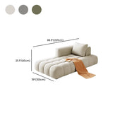 Gray Large Curved Fabric Relaxing Chaise Lounge with Pillow Image - 10