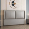 Gray Rectangular Upholstered Full Headboard with Legs Image - 4