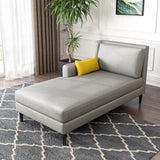 Gray Removable Cushions Rectangular Fabric Right-Arm Chaise Image - 16