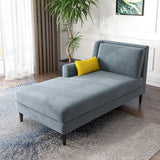 Gray Removable Cushions Rectangular Fabric Right-Arm Chaise Image - 22