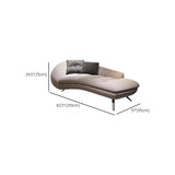 Gray Removable Cushions Upholstered Right-Arm Chaise #size