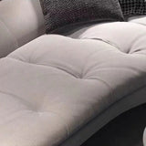 Gray Removable Cushions Upholstered Right-Arm Chaise Image - 9