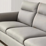 Gray Water Resistant Tech Cloth Right Sofa Chaise Image - 3