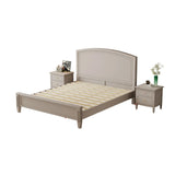 Gray Wood Queen Lift Up Storage Bed with Headboard Image - 8