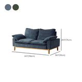 Green Corduroy L-Shape Stationary Left Sofa Chaise Image - 20