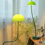 Green Modern S-Shaped Glass Metal Dome Foor Lamp  Image - 14