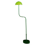 Green Modern S-Shaped Glass Metal Dome Foor Lamp  Image - 9