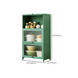 Green Rectangular Wood Kitchen Medium China Cabinet Image - 31