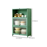 Green Rectangular Wood Kitchen Medium China Cabinet Image - 32