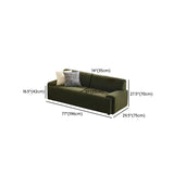 Green Scratch Resistant Corduroy Tight Back Sofa #size