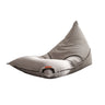 Grey Large Triangular Flannel Washable Bean Bag Seat Image - 3