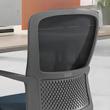 Grey Medium Lumbar Support Modern Mesh Swivel Office Chair Image - 8