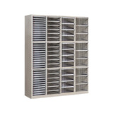 Grey Rectangular Steel Large Organizer Filing Cabinet Image - 3