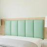 Grey Rectangular Upholstered Low Height Headboard Image - 11