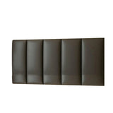 Grey Rectangular Upholstered Low Height Headboard Image - 9