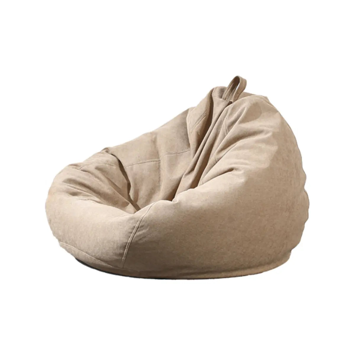 Grey Removable Cover Round Cotton Portable Bean Bag Chair Image - 10