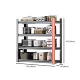 Grey Rust Resistant Metal Microwave Shelf Baker's Rack Image - 40