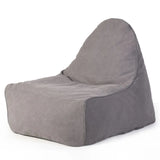 Grey Standard Armless Portable Canvas Bean Bag with Storage Image - 9