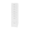 Grey Steel Rolling Small 8 Drawers Filing Cabinets Image - 7