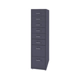 Grey Steel Rolling Small 8 Drawers Filing Cabinets Image - 9