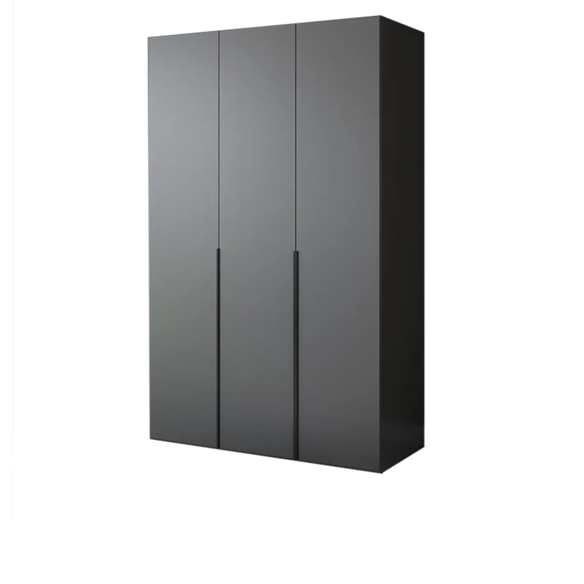 Grey Timber Large Hinged Soft Close Cabinet Armoire Image - 3