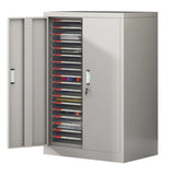 Grey Vertical Steel Large Secure Storage Filing Cabinet Image - 15