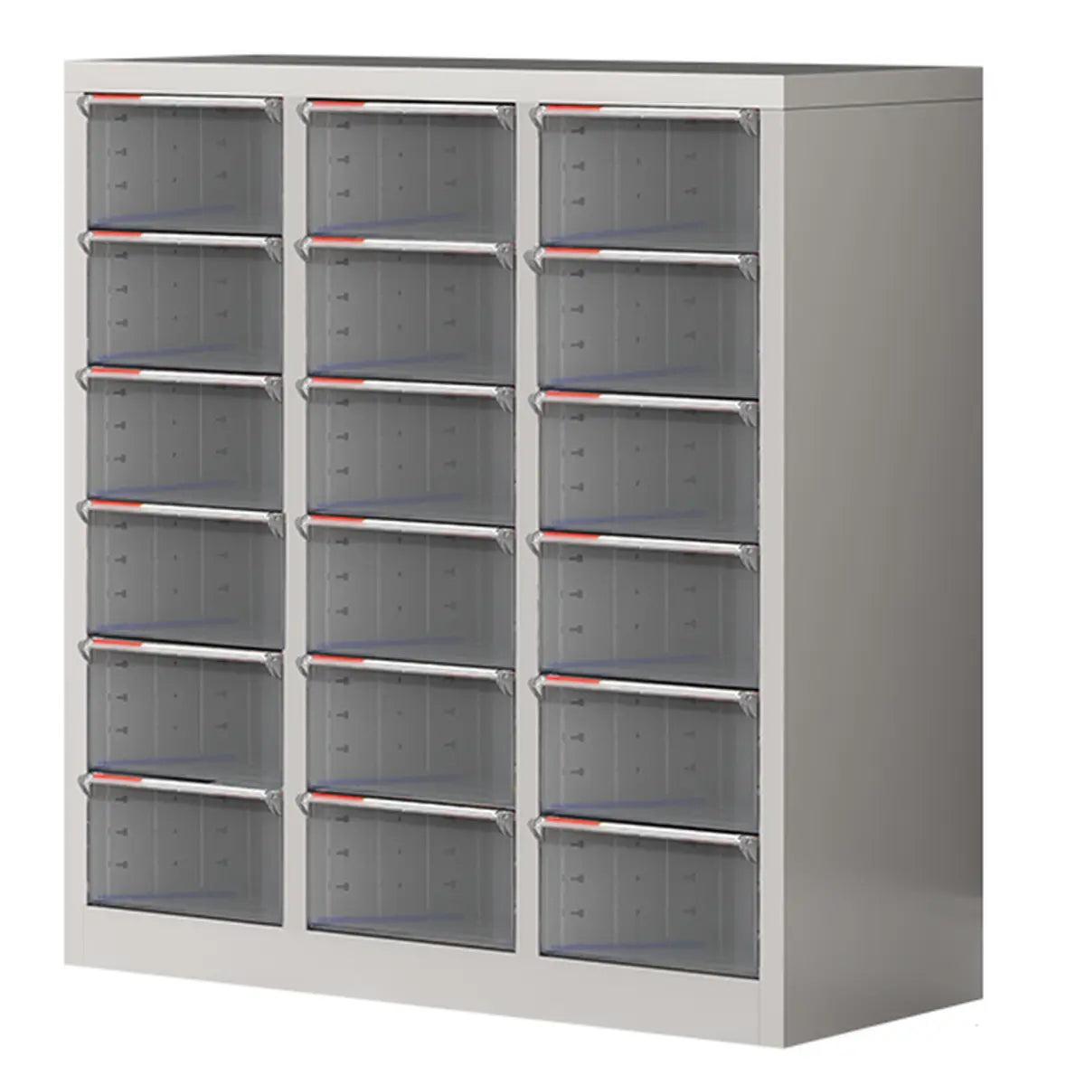 Grey Vertical Steel Large Secure Storage Filing Cabinet Image - 17