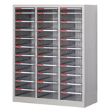 Grey Vertical Steel Large Secure Storage Filing Cabinet Image - 24