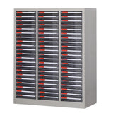 Grey Vertical Steel Large Secure Storage Filing Cabinet Image - 25