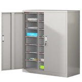 Grey Vertical Steel Large Secure Storage Filing Cabinet Image - 26