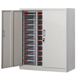 Grey Vertical Steel Large Secure Storage Filing Cabinet Image - 27