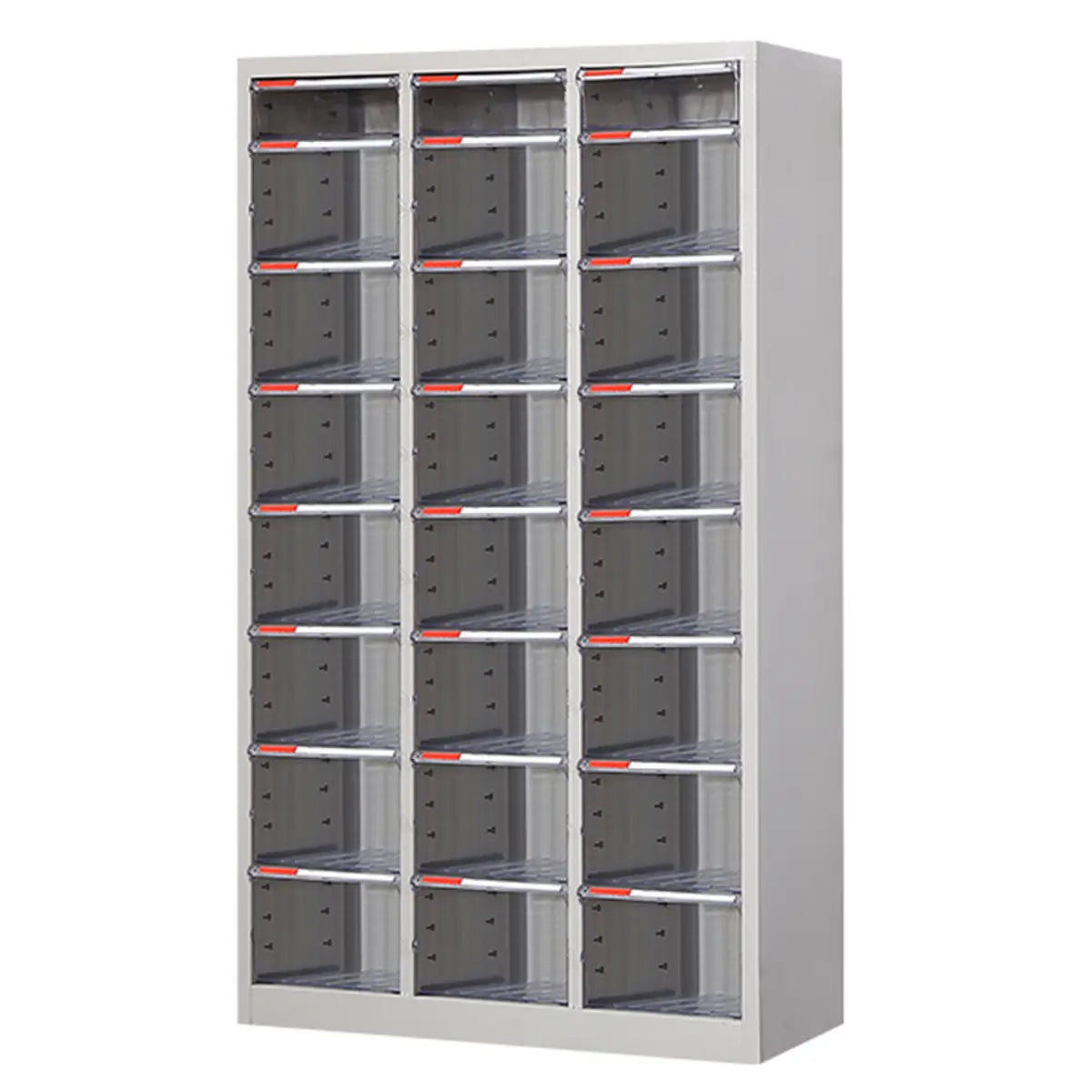 Grey Vertical Steel Large Secure Storage Filing Cabinet Image - 29