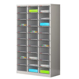 Grey Vertical Steel Large Secure Storage Filing Cabinet Image - 30