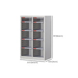 Grey Vertical Steel Large Secure Storage Filing Cabinet Image - 45