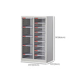 Grey Vertical Steel Large Secure Storage Filing Cabinet Image - 49