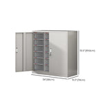 Grey Vertical Steel Large Secure Storage Filing Cabinet Image - 52