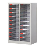 Grey Vertical Steel Large Secure Storage Filing Cabinet Image - 6