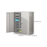 Grey Vertical Steel Large Secure Storage Filing Cabinet Image - 62