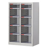 Grey Vertical Steel Large Secure Storage Filing Cabinet Image - 9