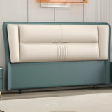 Grey Wooden Frame Upholstered Wingback Headboard Image - 19