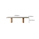 Grey Wooden Rectangular Workstation Conference Desk Image - 10