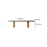 Grey Wooden Rectangular Workstation Conference Desk Image - 15