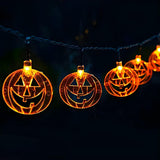 Halloween Pumpkin LED Decorative Outdoor String Light Image - 10