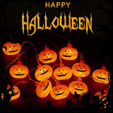 Halloween Pumpkin LED Decorative Outdoor String Light Image - 15