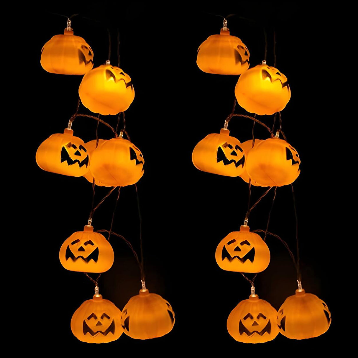 Halloween Pumpkin LED Decorative Outdoor String Light Image - 6