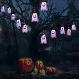 Halloween Witch Hat Ghost LED Outdoor String Lights Image - 15